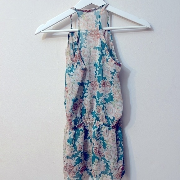 Lush see thru top sleeves size S lightweight boho flower spring sheer romantic - Picture 7 of 11